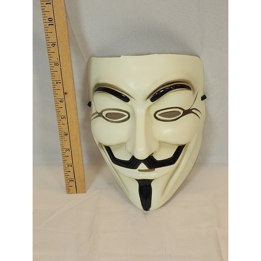 Officially Licensed V for Vendetta Guy Fawkes Mask - Halloween Anonymous DC WB
